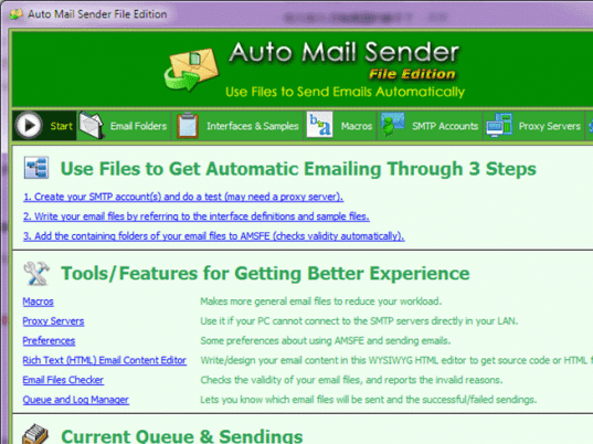 Auto Mail Sender File Edition Screenshot 1