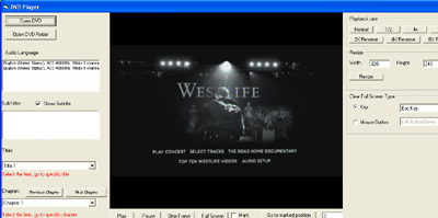 VISCOM DVD Player playback ActiveX SDK Screenshot 1