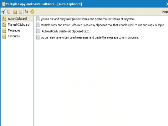Multiple Copy and Paste Software Screenshot 1