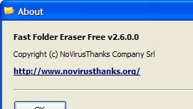 Fast Folder Eraser Screenshot 1
