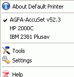 Default Printer Screenshot 1