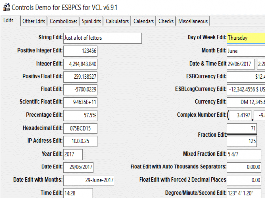 ESBPCS for VCL - Trial Screenshot 1
