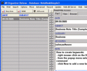 Notes Organizer Deluxe Screenshot 1