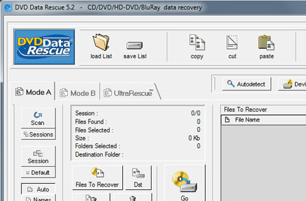 DVD Data Rescue Screenshot 1