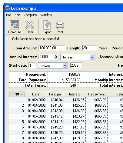 Loan Calc Screenshot 1