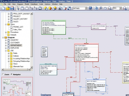 Xcase Professional Database Design Software Trial Edition Screenshot 1
