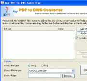 PDF to DWG Converter 6.0 Screenshot 1