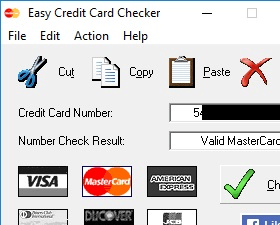 Easy Credit Card Checker Screenshot 1