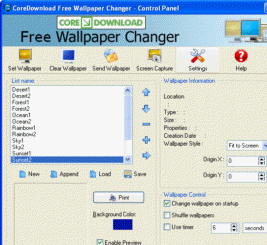 CoreDownload Free Wallpaper Changer Screenshot 1