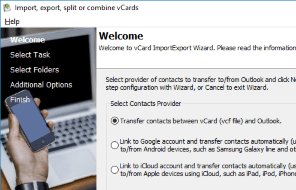 vCard ImportExport Screenshot 1