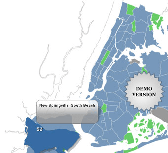 Locator Map of the NY Districts Screenshot 1
