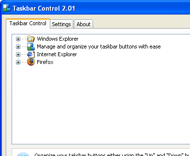 Taskbar Control Screenshot 1