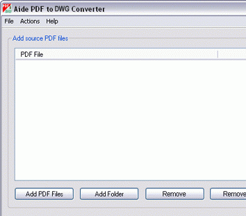PDF to DWG Converter 6.5 Screenshot 1