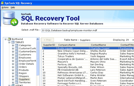Recover SQL Data Screenshot 1