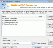 DWG to PDF Converter 2010.2 Screenshot 1