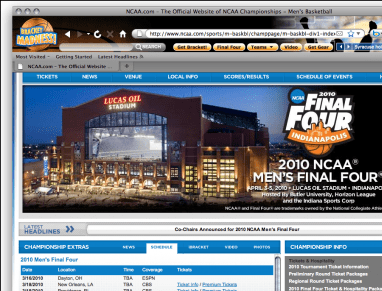 Bracket Madness Basketball Firefox Theme Screenshot 1