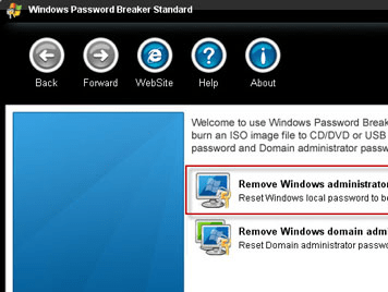 Windows Password Breaker Standard Screenshot 1