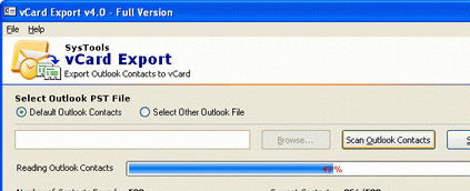 Create Outlook Contacts Backup Screenshot 1