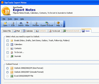 Notes Database Export Screenshot 1