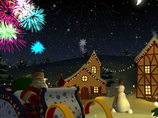 Christmas Holiday 3D Screensaver Screenshot 1