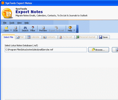 Exporting Lotus Notes Mail Folders Screenshot 1