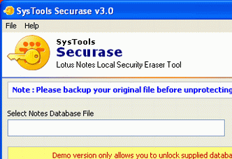 Modify Secure NSF files Screenshot 1