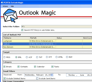 Outlook 2010 Conversion Screenshot 1