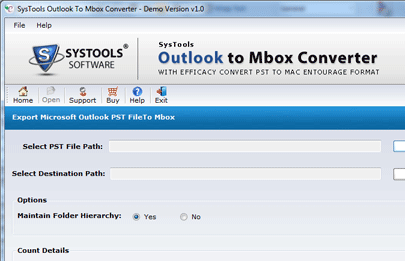 Import Outlook to Mbox Screenshot 1
