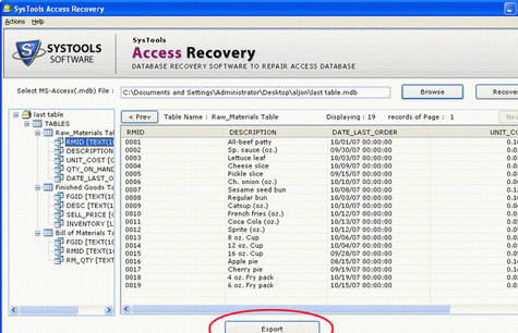 Recover Corrupt MDB Access Screenshot 1
