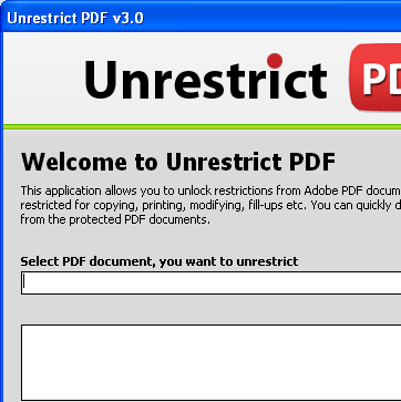 Unlock PDF Copy Protection Screenshot 1