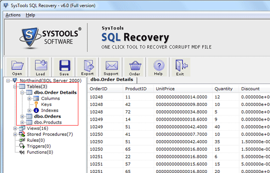 Advanced SQL Recovery Tool Screenshot 1