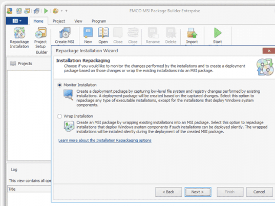 EMCO MSI Package Builder Enterprise Screenshot 1