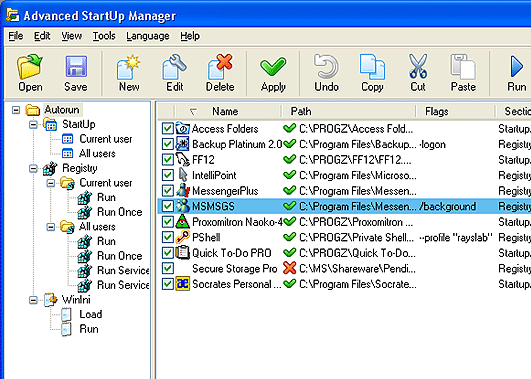 Advanced StartUp Manager Screenshot 1