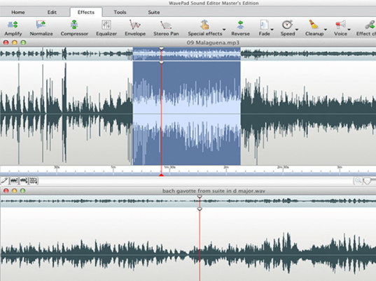 WavePad Audio Editing Software Screenshot 1