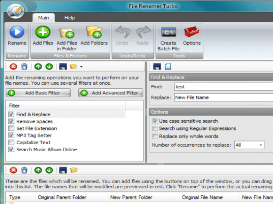 File Renamer Turbo Screenshot 1