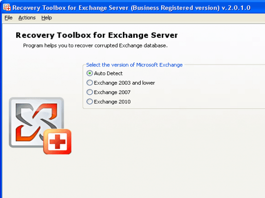 Recovery Toolbox for Exchange Server Screenshot 1