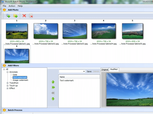 Boxoft Batch Photo Processor Screenshot 1