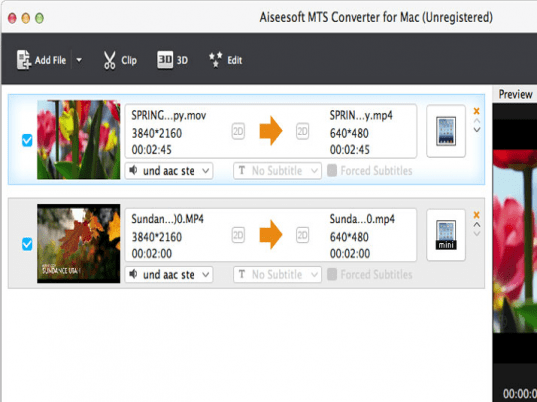 Aiseesoft MTS Converter Screenshot 1