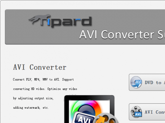 Tipard AVI Converter Suite Screenshot 1