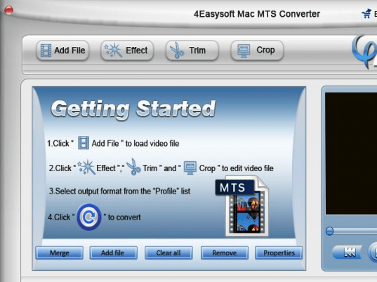 4Easysoft Mac MTS Converter Screenshot 1