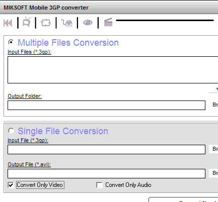Mobile 3GP converter Screenshot 1