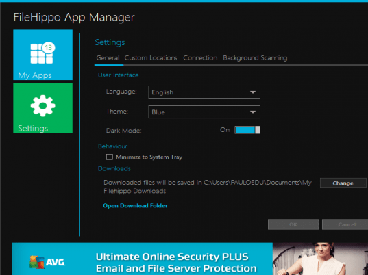 FileHippo App Manager Screenshot 1