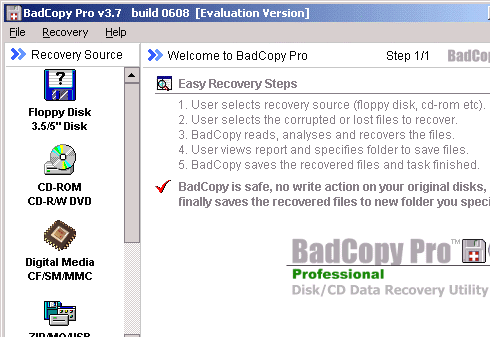 BadCopyPro - cddataguys edition Screenshot 1