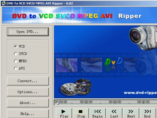 DVD To VCD SVCD MPEG AVI Ripper Screenshot 1