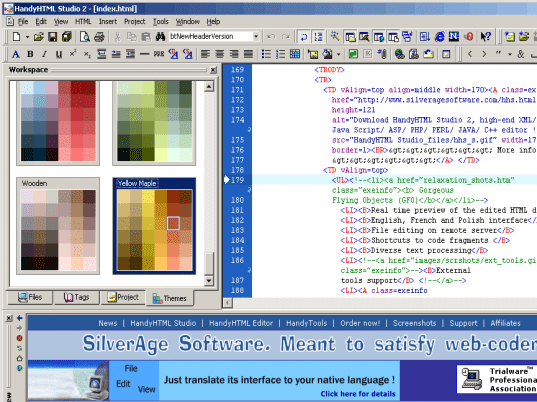 HandyHTML Studio Screenshot 1