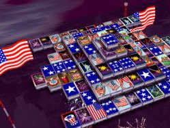 3D Magic Mahjongg - 4th of July Screenshot 1