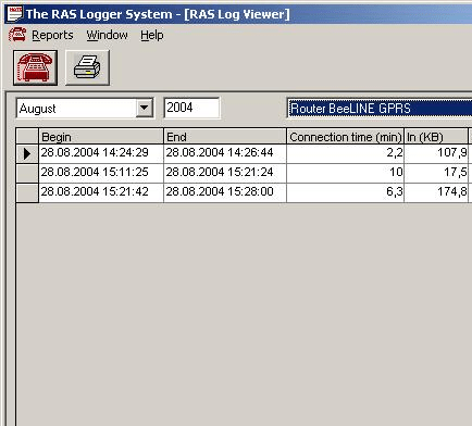 The RAS Logger System Screenshot 1