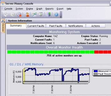 Server Nanny Network Monitor Screenshot 1