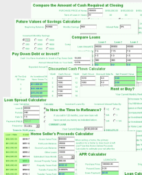 MoneyToys(tm) Website Calculators Screenshot 1