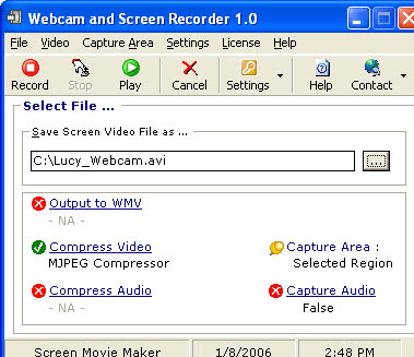 Webcam and Screen Recorder Screenshot 1